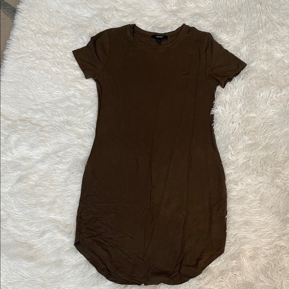 Forever 21 Olive Green Short Sleeve Top